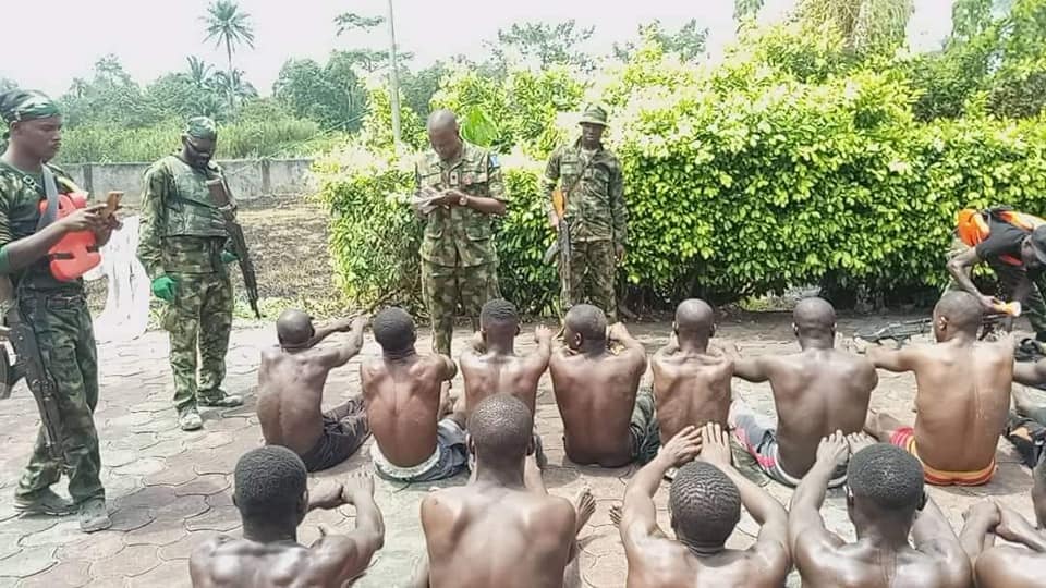 Thugs arrested my Nigeria soldiers