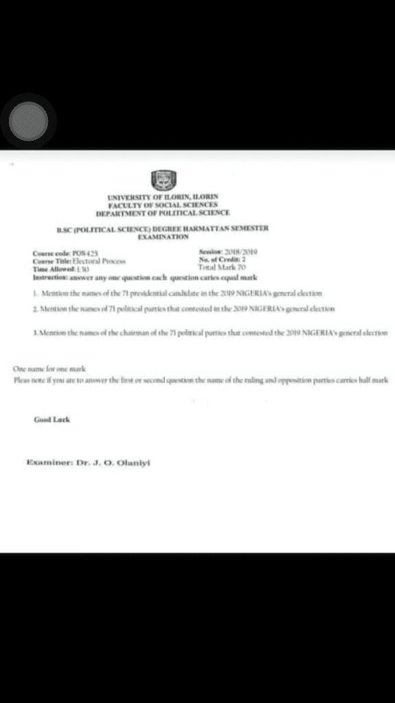 The Exam Question