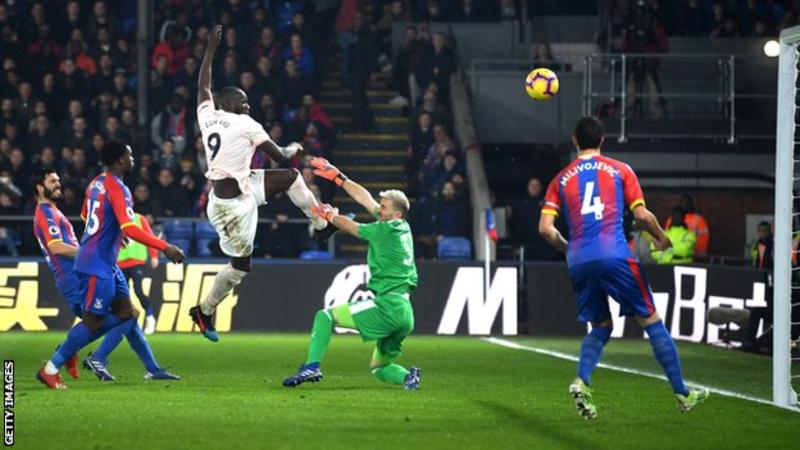 Lukaku scoring his second goal