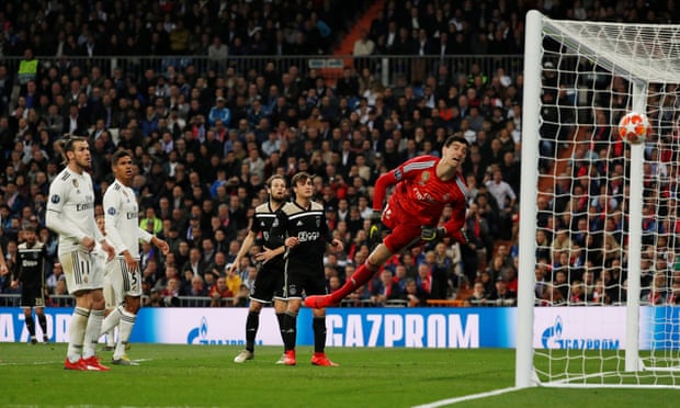 Ajax beat madrid 4-1 to send them out of the competition