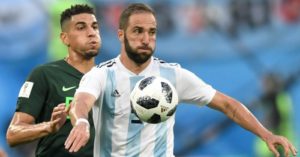 Higuain on duty for Argentina