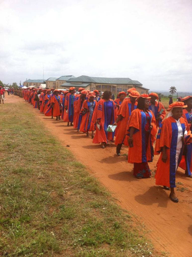 Students during the matriculation