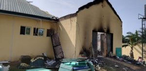 The Burnt INEC Office, Akwa Ibom