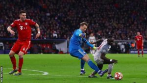 Mane has scored seven away goals in European Cup/Champions League history