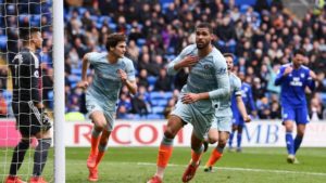 Ruben Loftus-Cheek celebrates after scoring the winner versus Cardiff