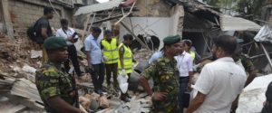 Scene of the Sri Lanka attack