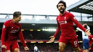Mohamed Salah celebrates after scoring against Southampton