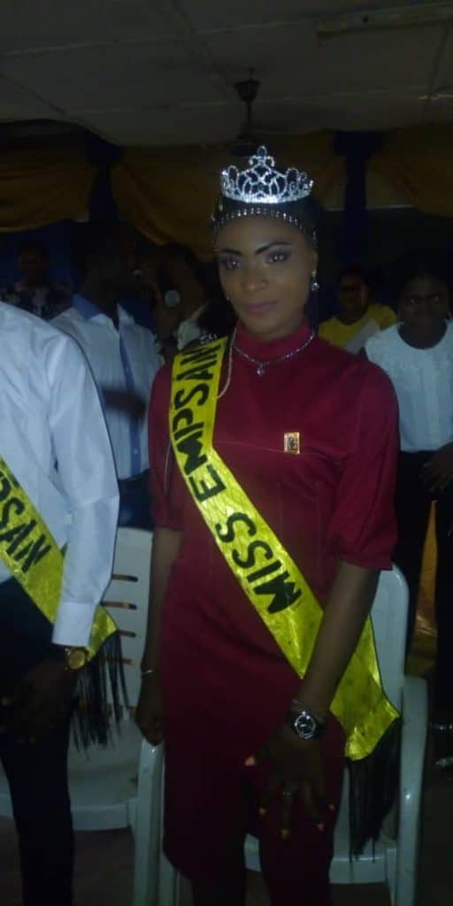 Miss EMPSAN 2018/ 2019. Ifeoma Rozita Ezeh