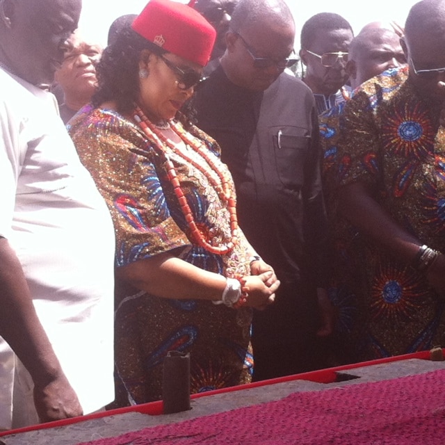 Stella Odua and other PDP chieftains during the thanksgiving service