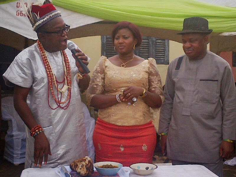 Maja Umeh and wife with his lawyer Okoli Akirika during such event previously