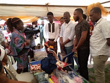 Dr. Emeka acknowledging participants at the festival