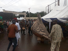 Masquerades performing at the event