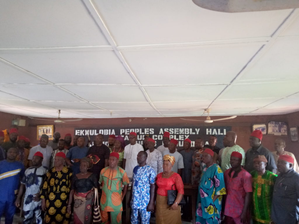 Group Photo of Members of Ekwulobia Peoples Assembly Present at the Press Conference