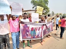 Some of the protesters
