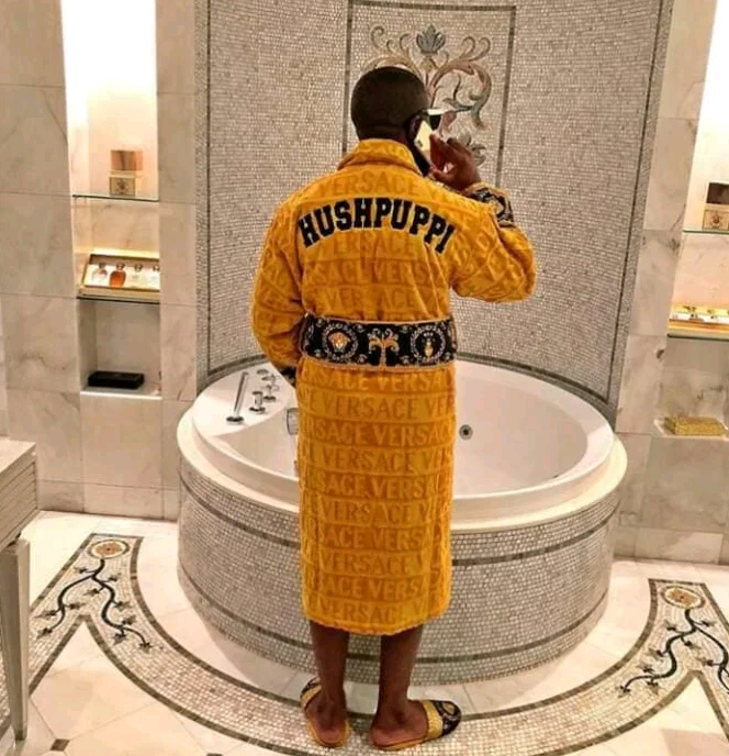 Hushpuppi in his hotel in Dubai