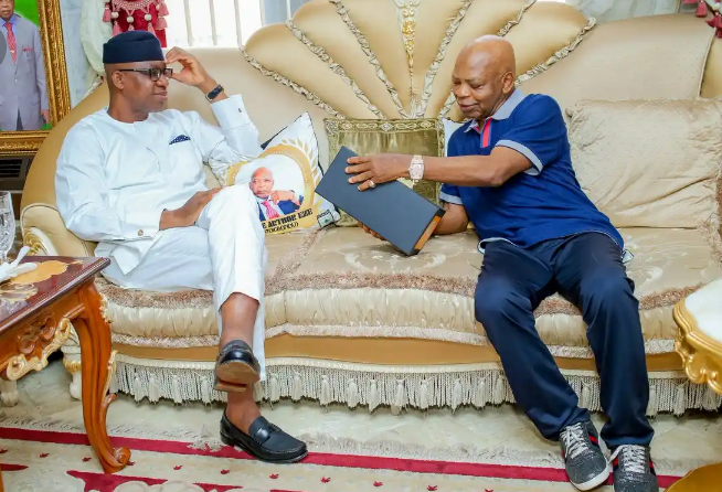 Arthur Eze in his house