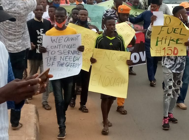 The protesters