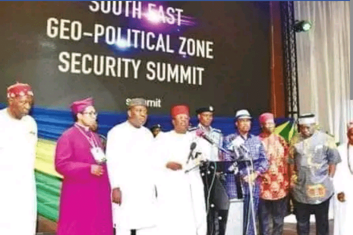 Igbo governors on security outfit.