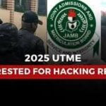 Twenty individuals have been arrested in connection with the hacking of the 2025 Computer-Based Test conducted by the Joint Admissions and Matriculation Board (JAMB)
