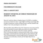 Ibom Air has banned Ms. Comfort Emmanson from all future flights after she assaulted crew members and security personnel on a Uyo–Lagos flight on August 10