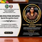 Anambra Commissioner Receives SHE-Evolution Initiative Special Recognition Award from NAAS